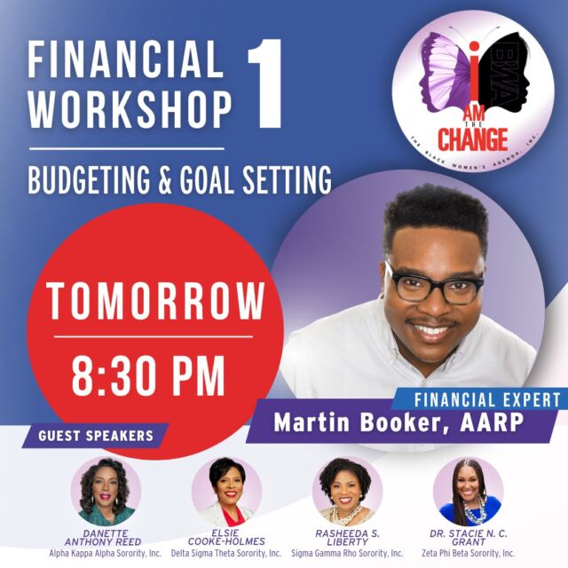Happening Tomorrow, June 1st, at 8:30 pm ET

Unlock your financial potential and pave the path to success with The Black Women’s Agenda, Inc. Financial Workshop 1 and master the art of goal setting and budgeting. 

Register here: bit.ly/3orVNdI

Join live: bit.ly/3BRJier 

#bwaeconomicfreedom #iamthechange #bwainc